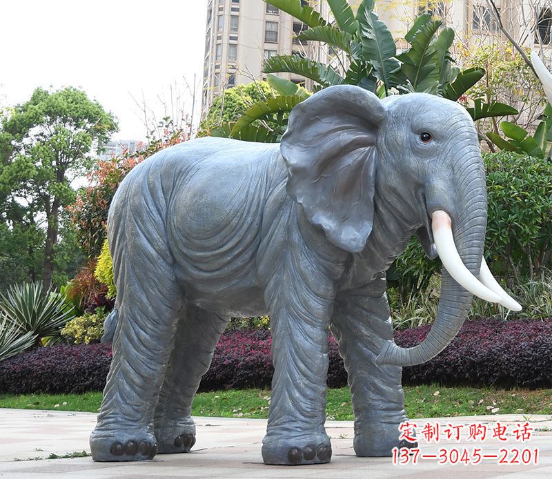 开封石雕小区动物大象