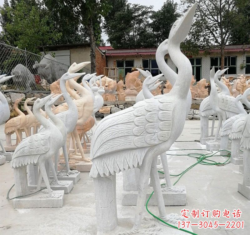 开封石雕小仙鹤