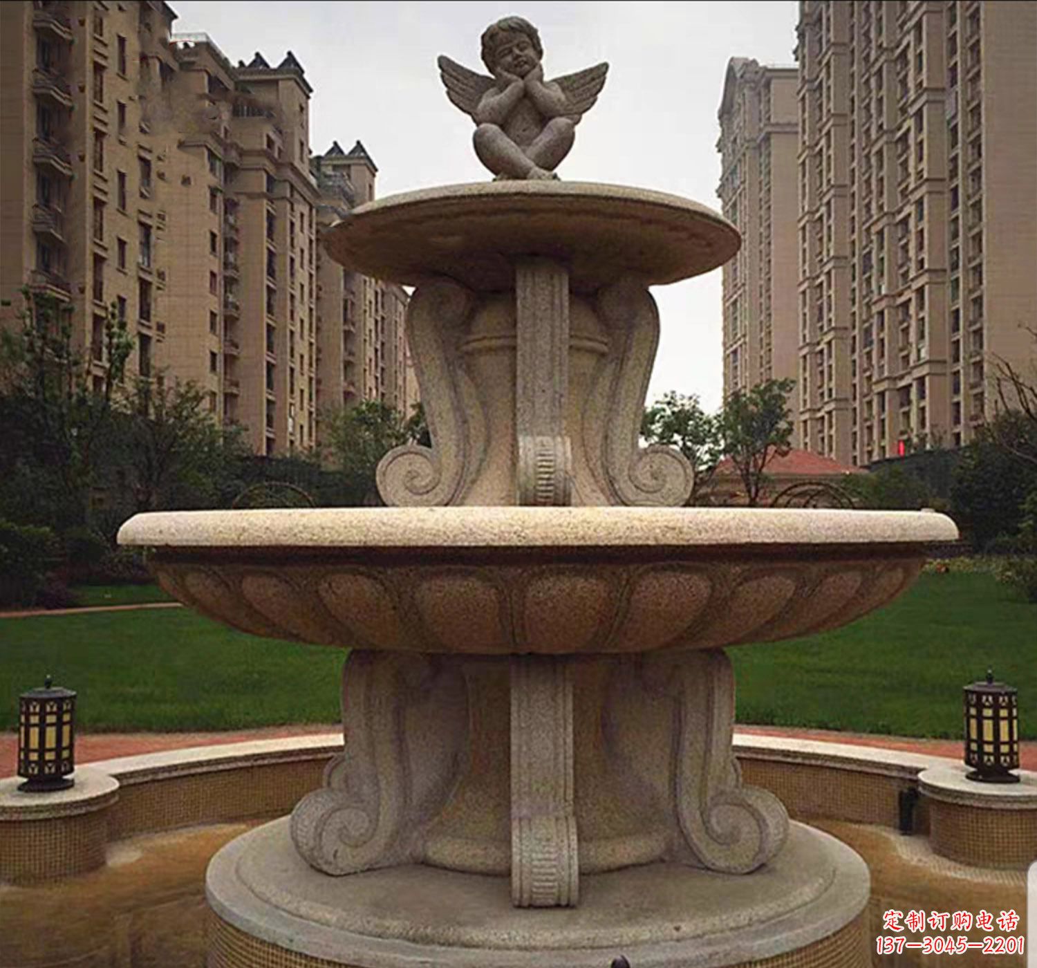开封石雕鱼喷泉