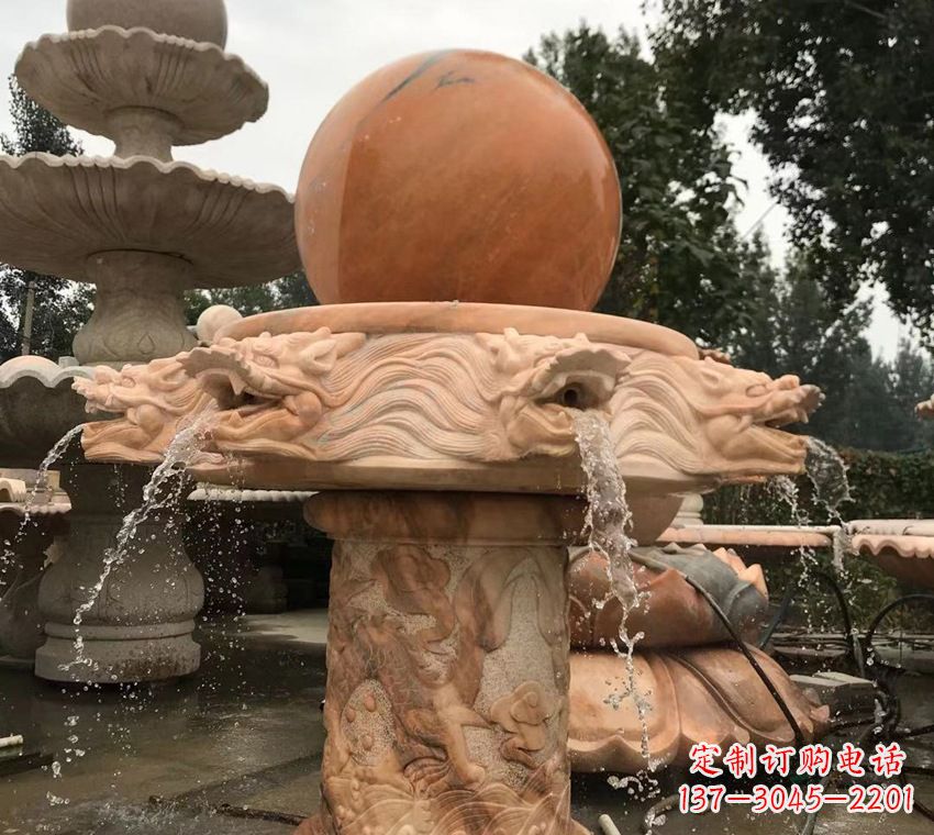 开封石雕自然流水喷泉