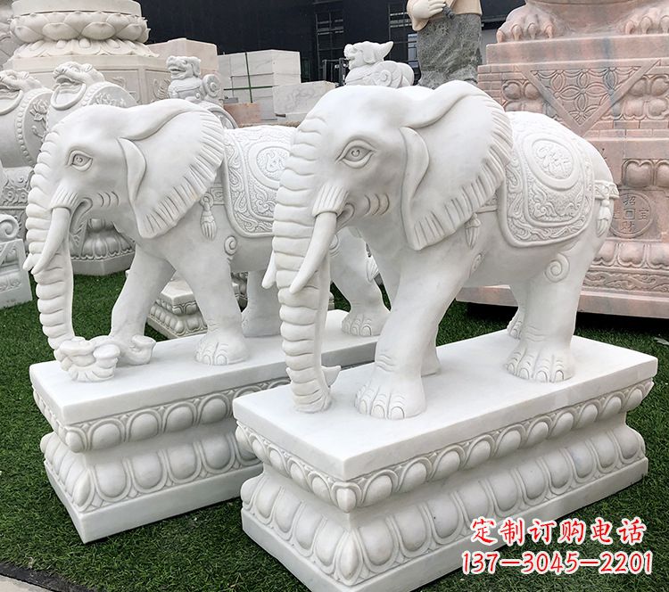 开封石浮雕大象