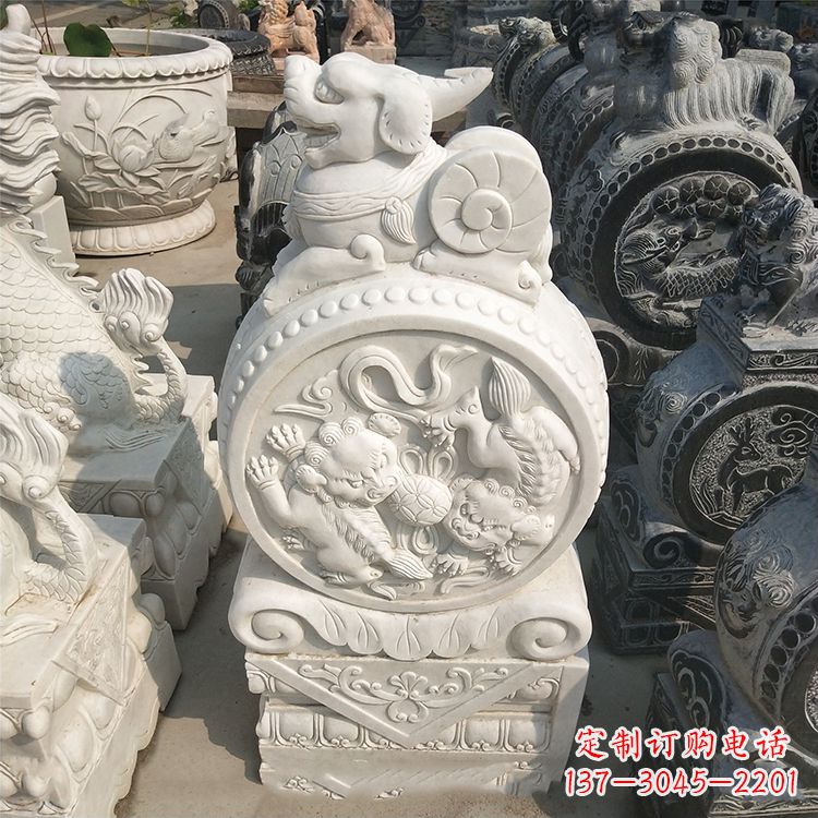 开封石门墩石雕