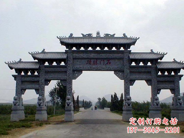 开封石牌坊 斗楼