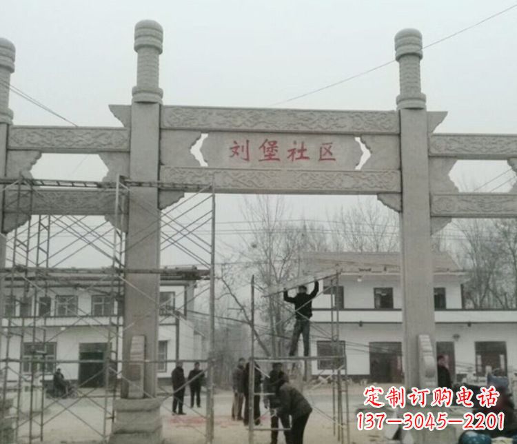 开封石牌坊道路石雕
