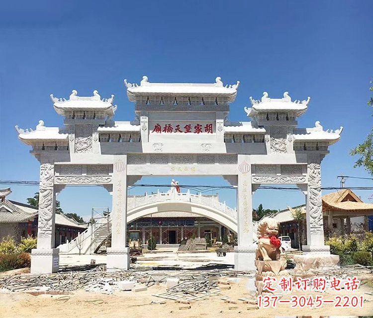 开封石牌坊的雕刻
