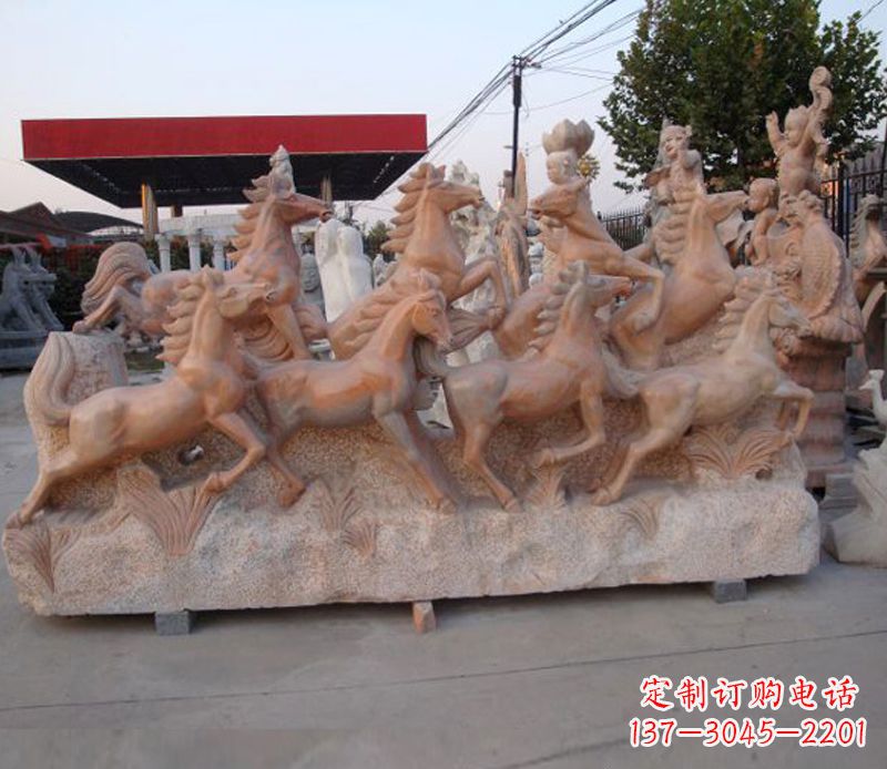 开封石头奔马雕塑