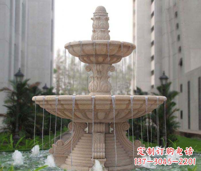 开封双层喷泉小区石雕