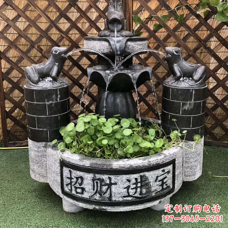 开封双层喷泉石雕