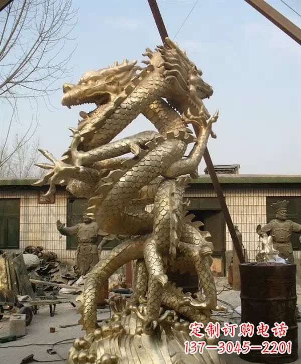 开封双龙铜雕