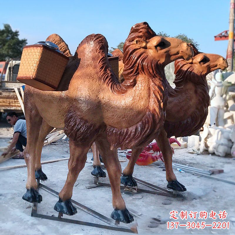 开封丝绸之路仿真骆驼雕塑