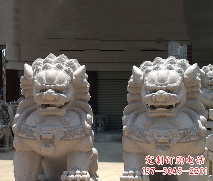开封寺庙景观仿古镇宅石狮子