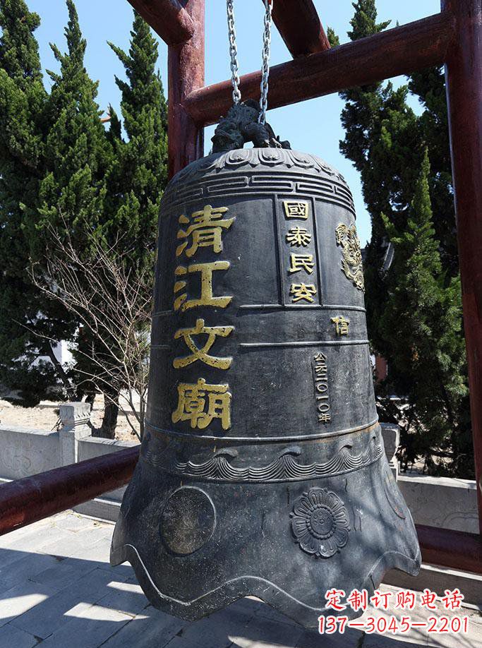 开封寺庙铜钟雕塑 (5)