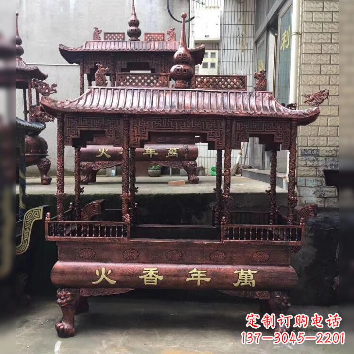开封寺庙香火香炉雕塑