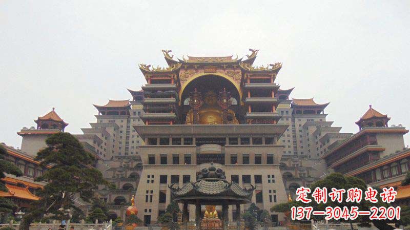 开封寺庙圆香炉铜雕