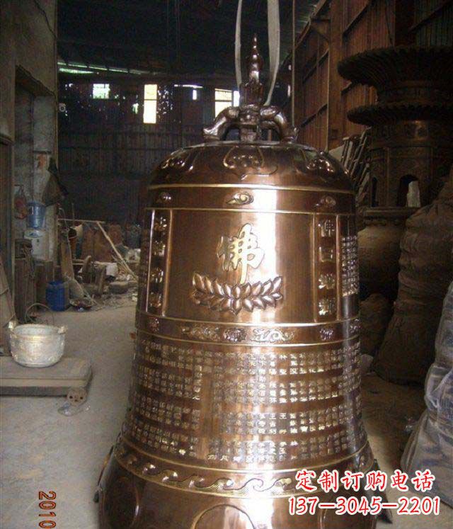 开封寺庙铸铜钟铜雕