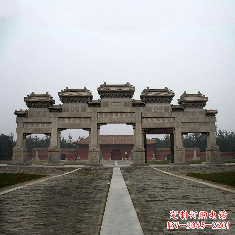 开封寺院五门石牌楼