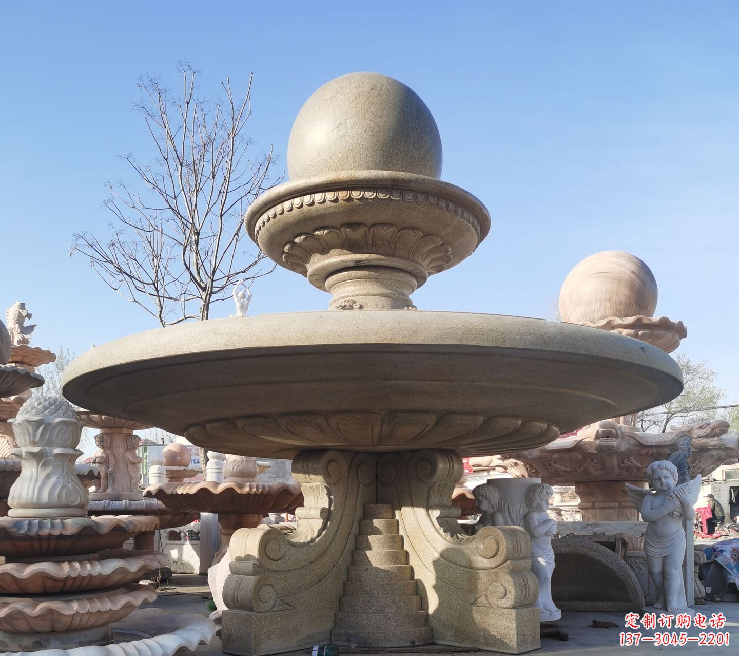 开封松香玉大理石风水球