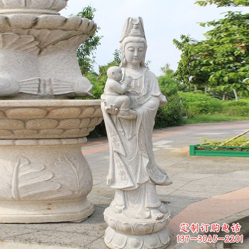 开封送子观音汉白玉石雕