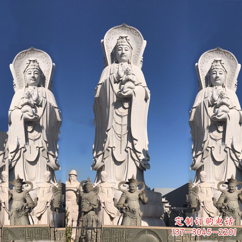 开封送子观音大型石雕塑