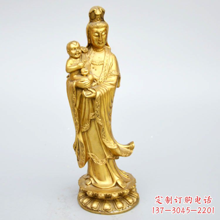 开封送子观音铜雕