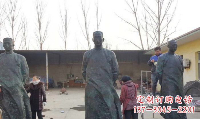 开封陶行知人物铜雕 (3)