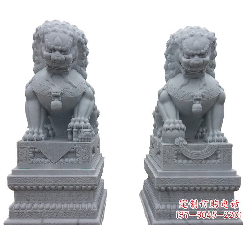 开封天安门传统狮子石雕