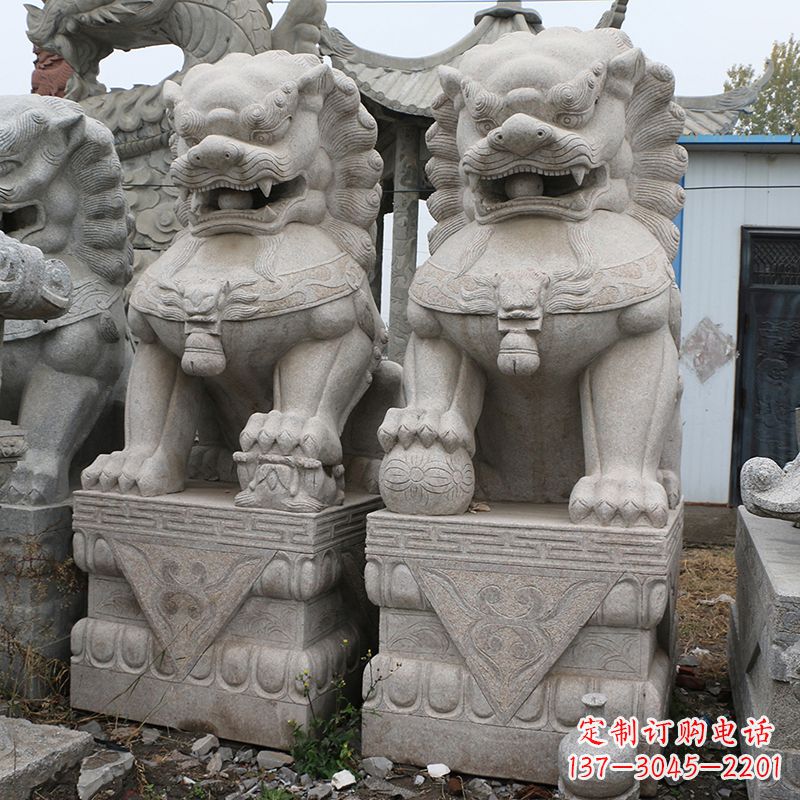 开封天安门狮子石雕塑