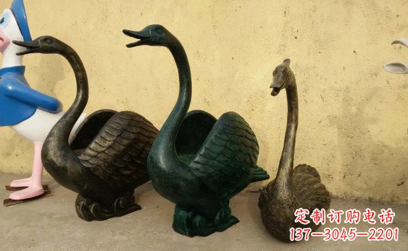 开封天鹅动物铜雕 (3)