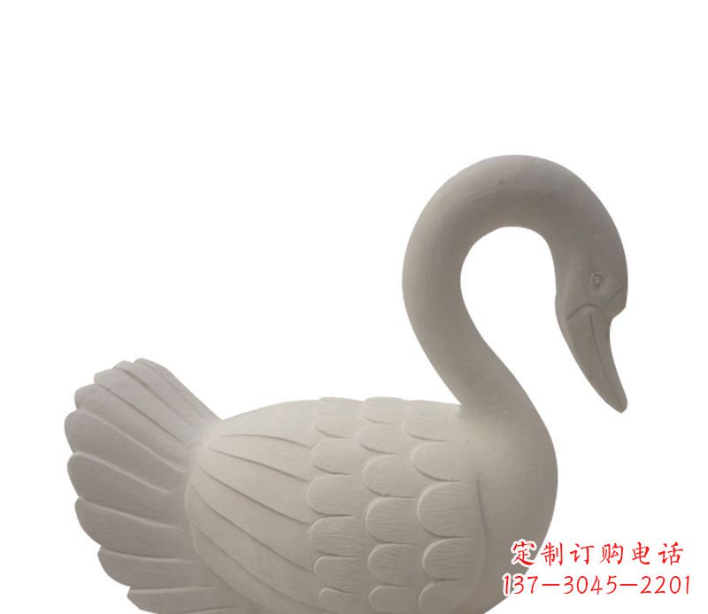 开封天鹅俯身广场景观石雕