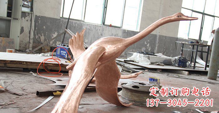 开封天鹅铸铜动物铜雕