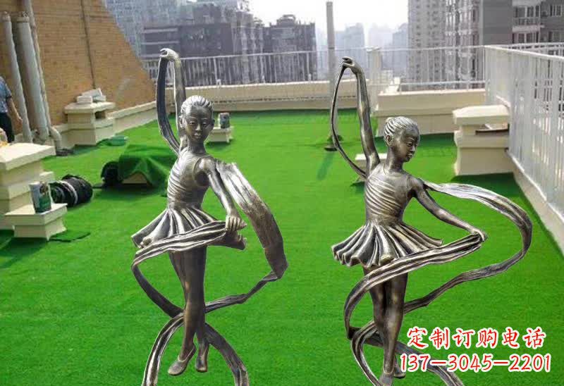 开封跳舞的女孩铜雕