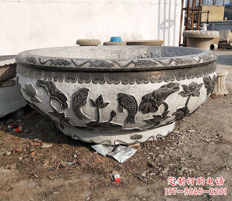 开封庭院水缸景观石雕