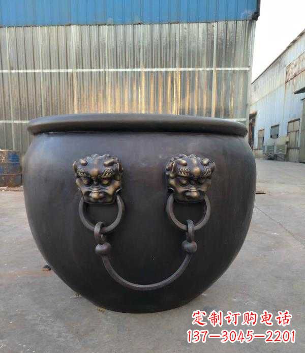 开封庭院水缸铜雕