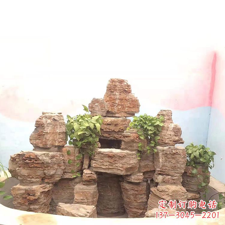 开封庭院园林假山鱼池