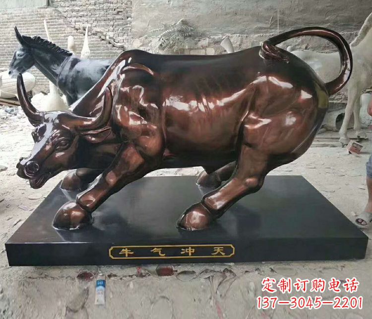 开封铜雕城市牛气冲天