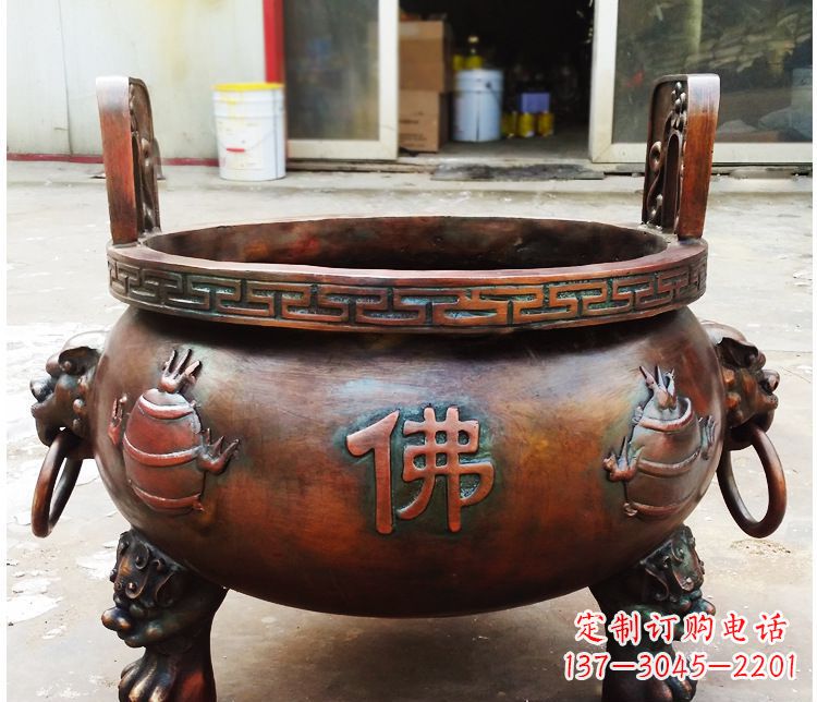 开封铜雕祠堂景观香炉