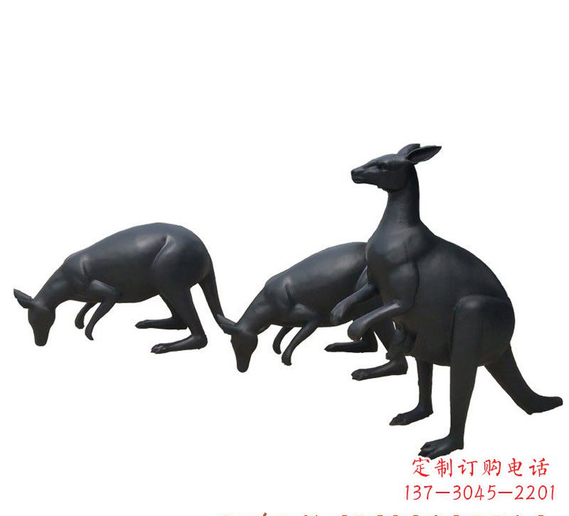 开封铜雕袋鼠雕塑