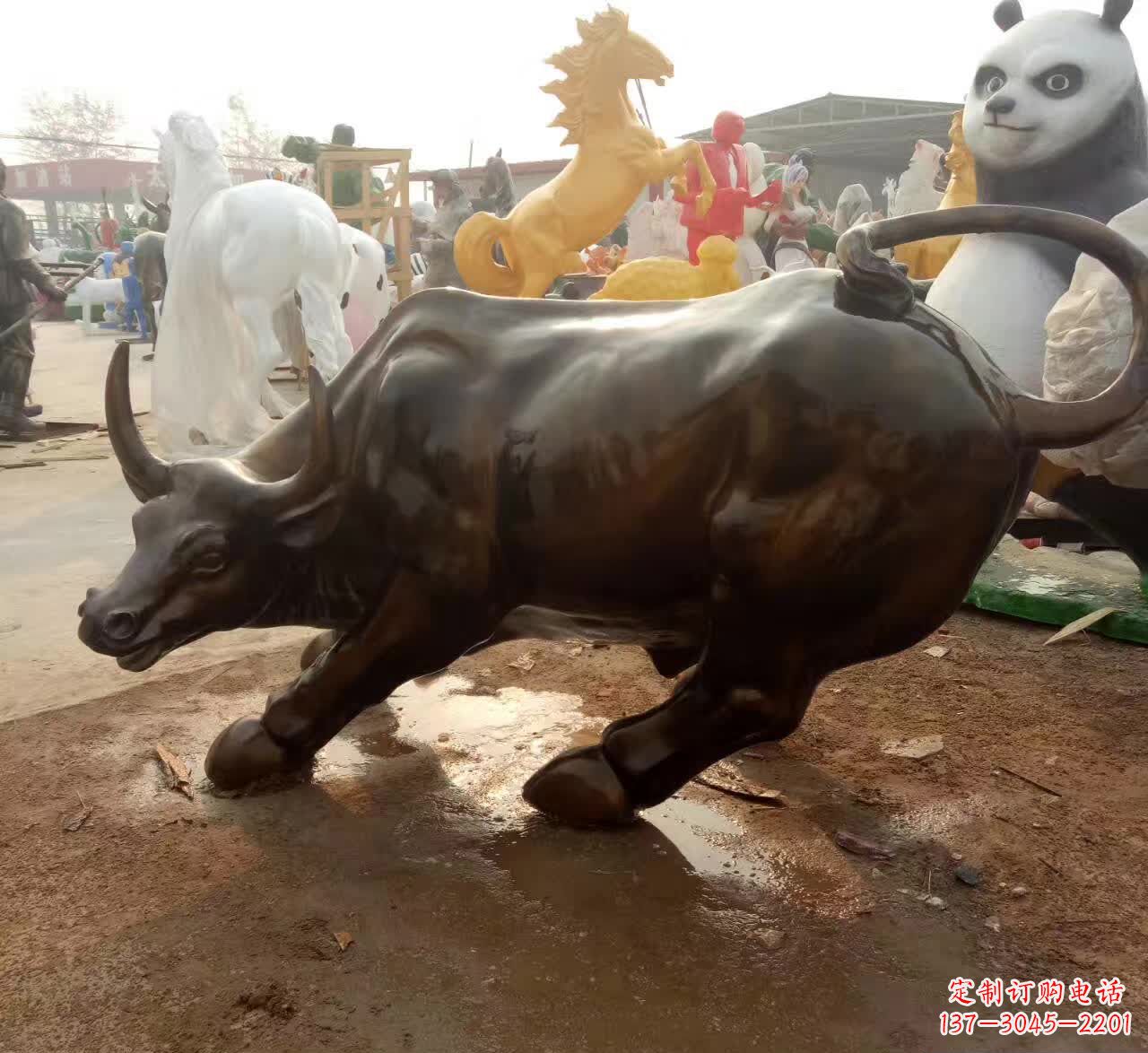 开封铜雕动物牛