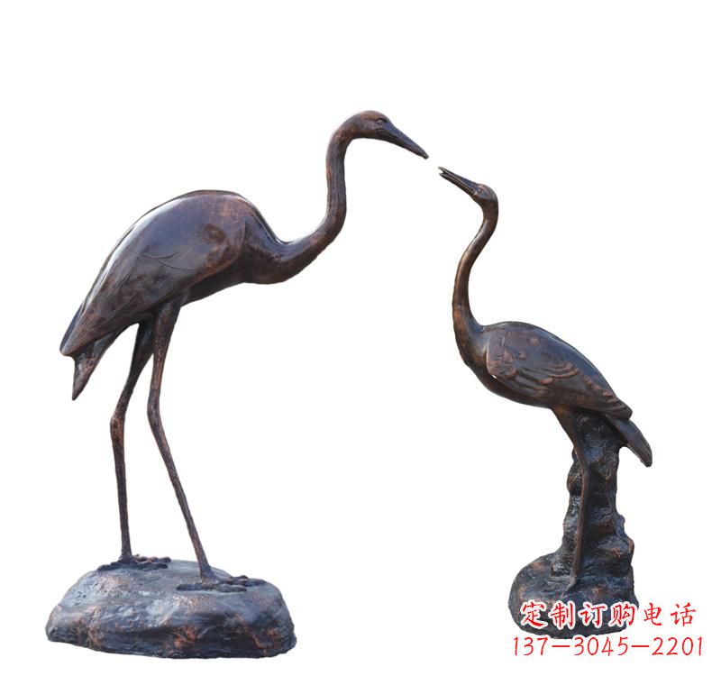 开封铜雕动物仙鹤