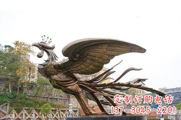 开封铜雕凤凰