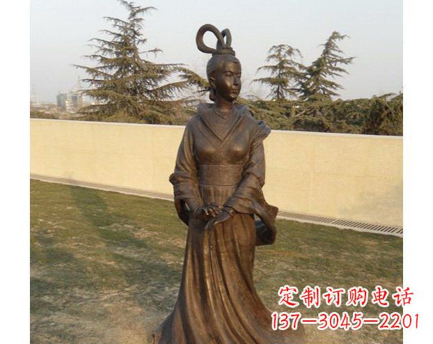开封铜雕古代美女人物雕塑