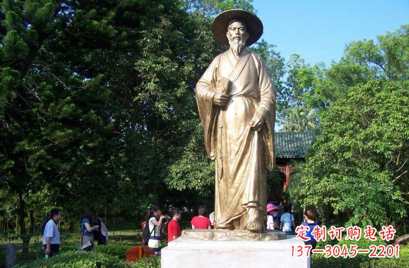 开封铜雕古代名人苏轼苏东坡