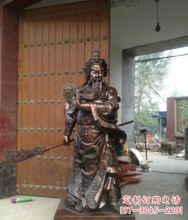 开封铜雕关公像