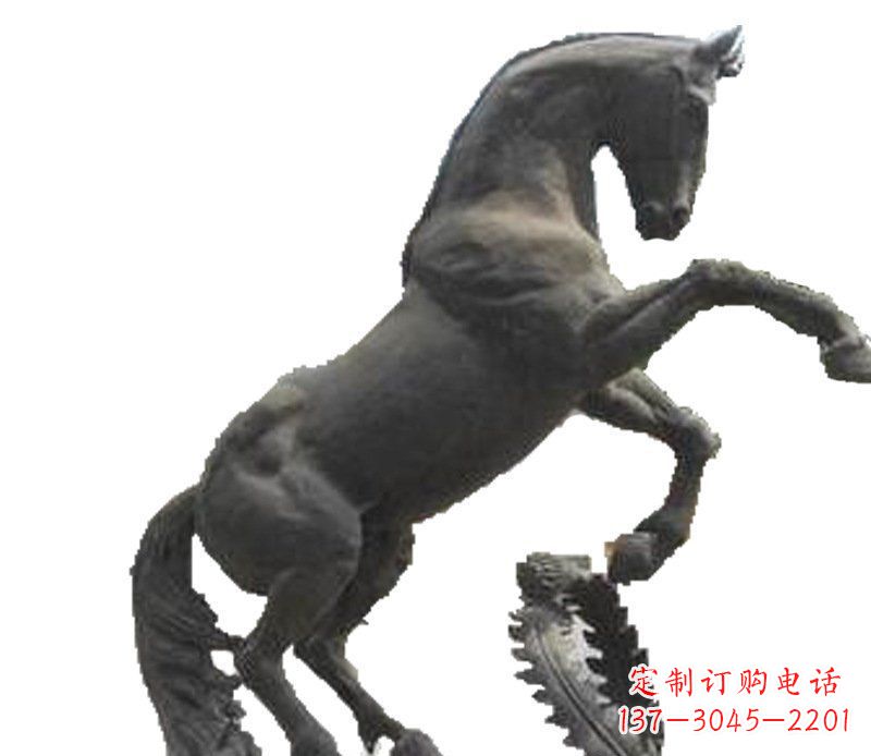 开封铜雕广场街道景观摆件动物马雕塑