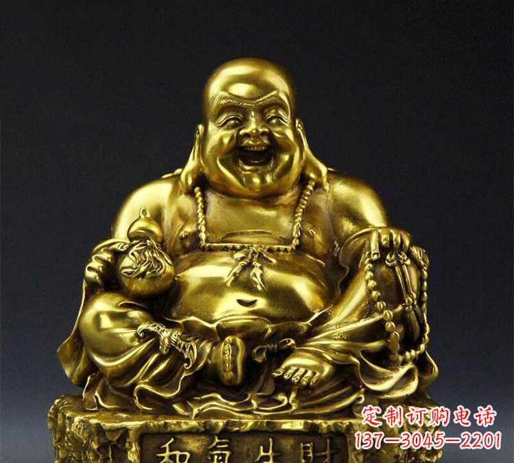 开封铜雕和气生财弥勒佛
