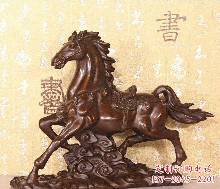 开封铜雕户外园林动物马雕塑