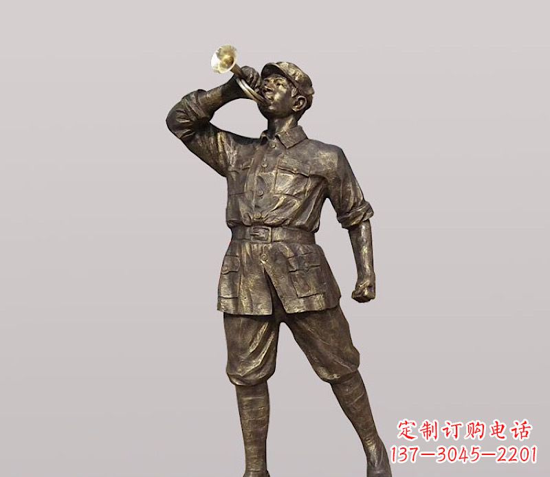 开封铜雕解放军战士