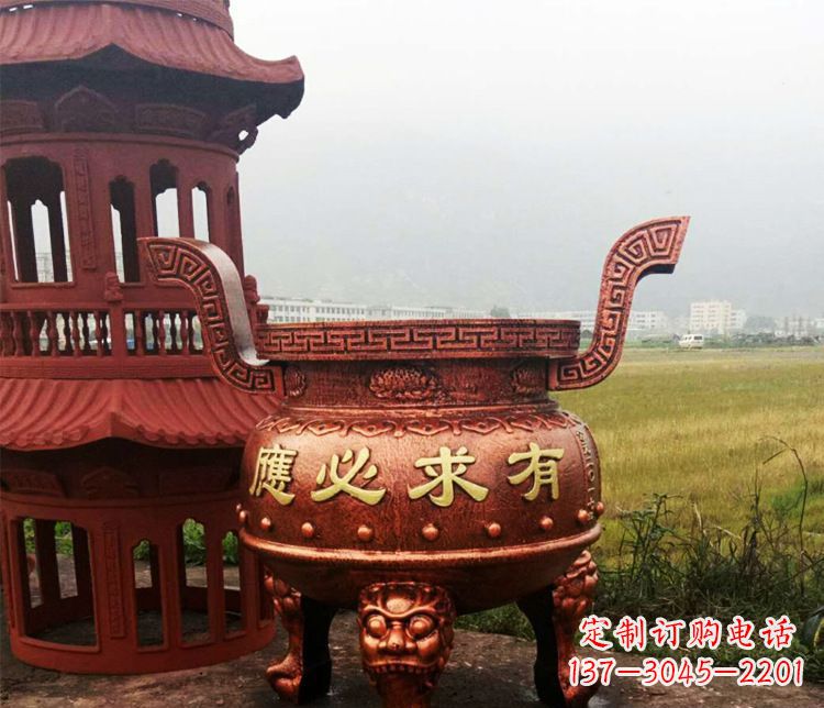 开封铜雕景观香炉