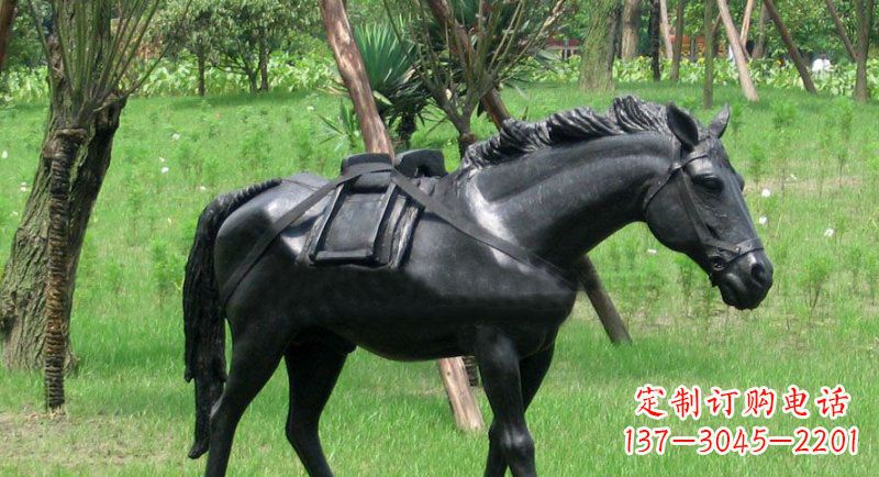 开封铜雕马公园动物雕塑 (2)