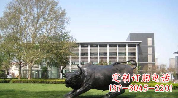 开封铜雕牛公园动物雕塑 (2)